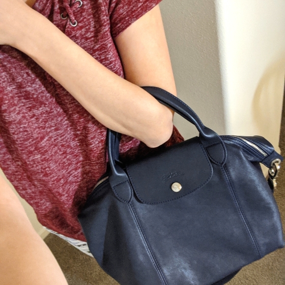 Longchamp Handbags - Longchamp Lamb Skin Leather bag